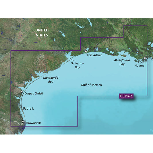 Garmin BlueChart g3 Vision HD - VUS014R - Morgan City to Brownsville - microSD/SD [010-C0715-00]