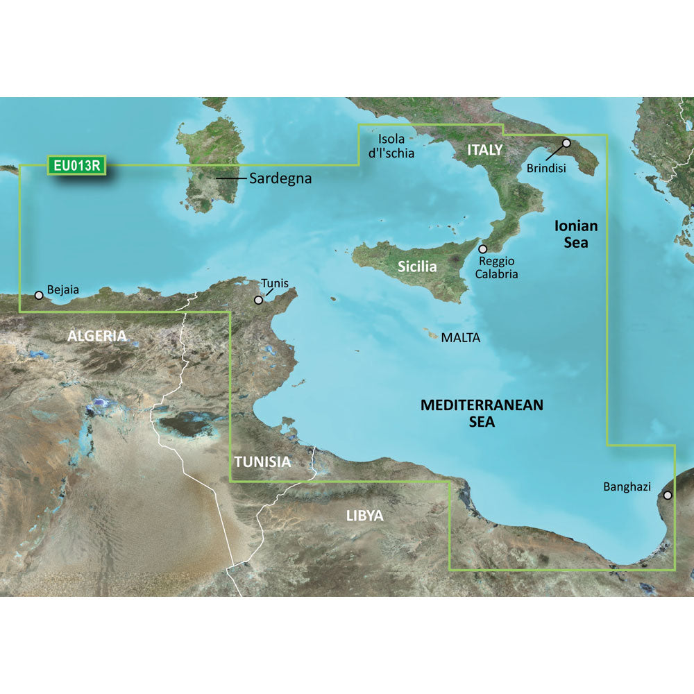 Garmin BlueChart g3 HD - HXEU013R - Italy Southwest  Tunisia - microSD/SD [010-C0771-20]