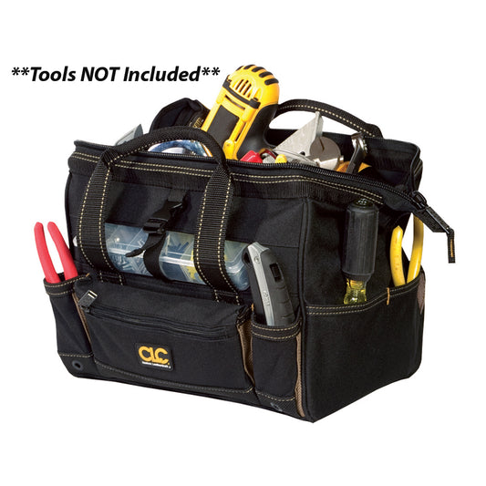 CLC 1533 Tool Bag w/Top-Side Plastic Parts Tray - 12" [1533]