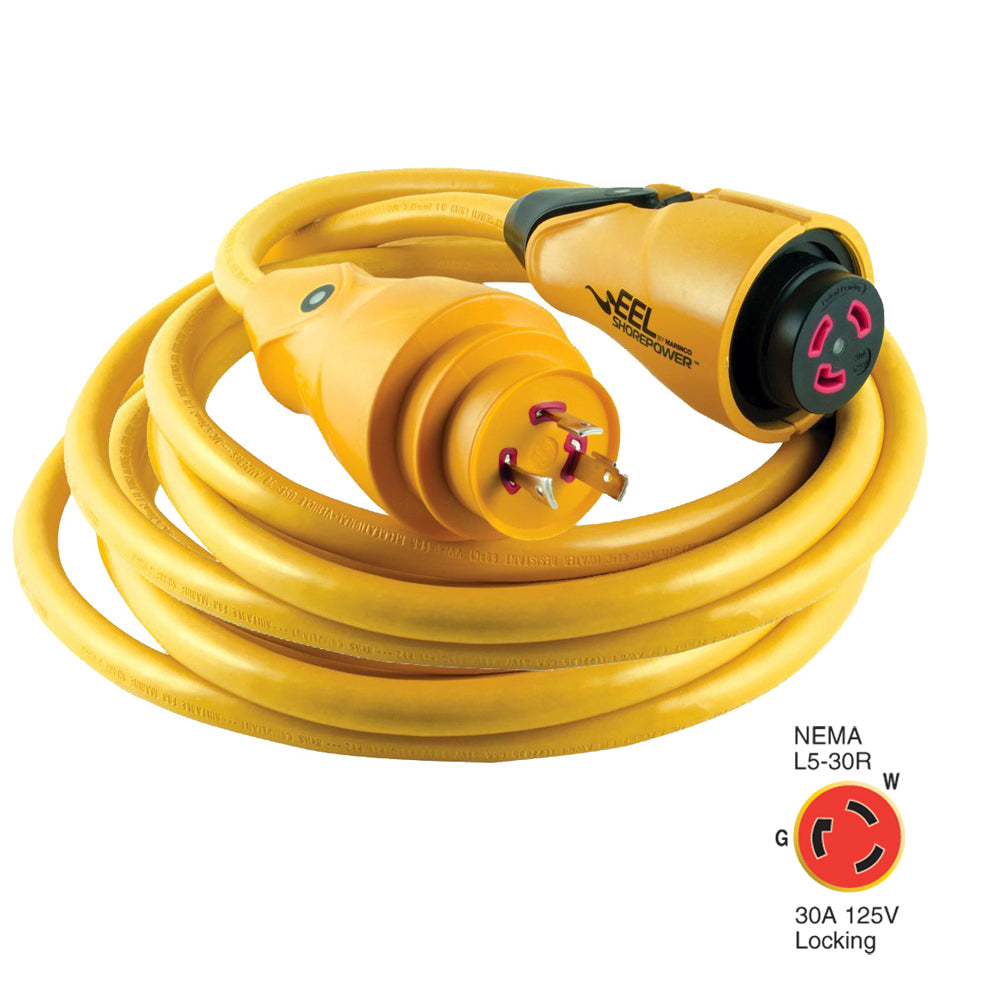 Marinco CS30-50 EEL 30A 125V Shore Power Cordset - 50' - Yellow [CS30-50]