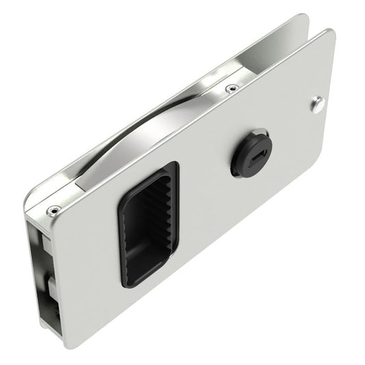 Southco Flush Sliding Door Latch - Square - Aluminum [MF-01-110-60]